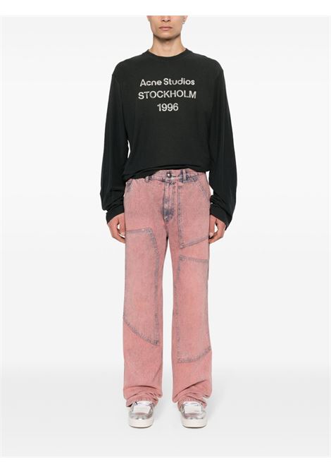 t-shirt logo relaxed fit unisex nera ACNE STUDIOS | CL0197BM0